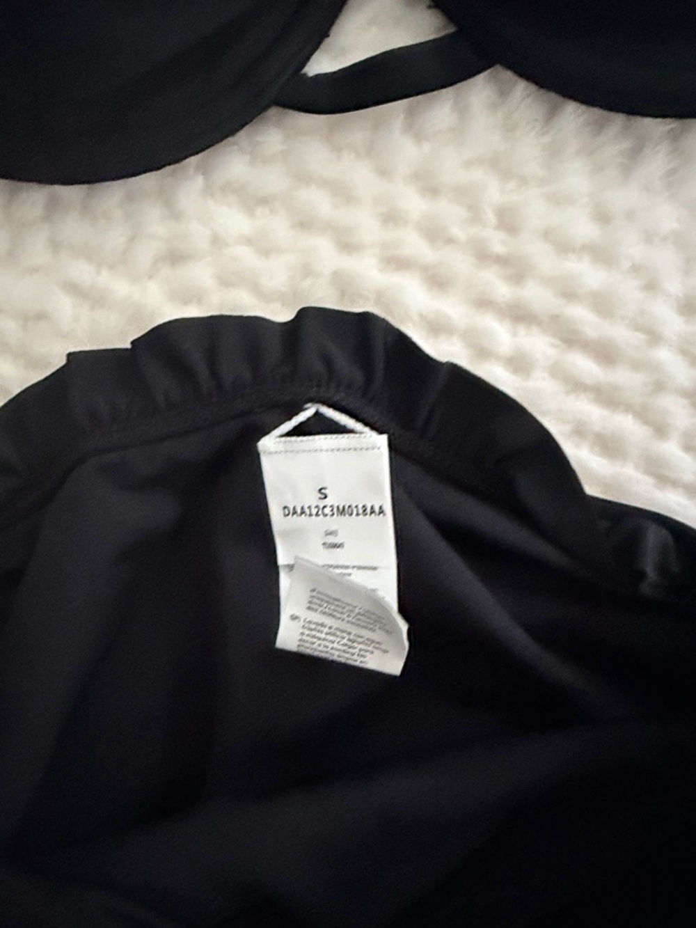 CUPSHE Black Ruffle Underwire Bikini Set - Picture 2 of 4